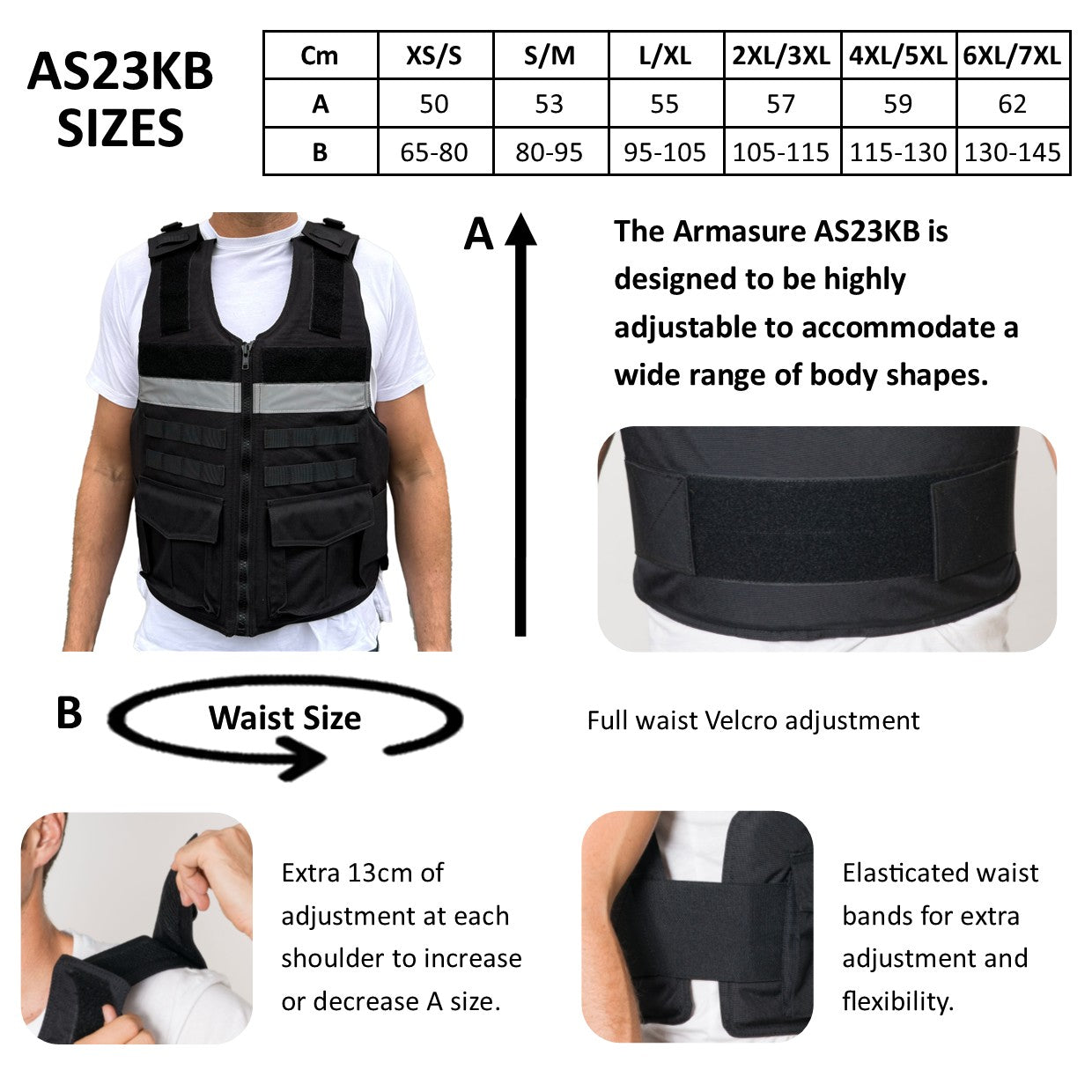AS23KB NIJ I Security Stab Proof Vest
