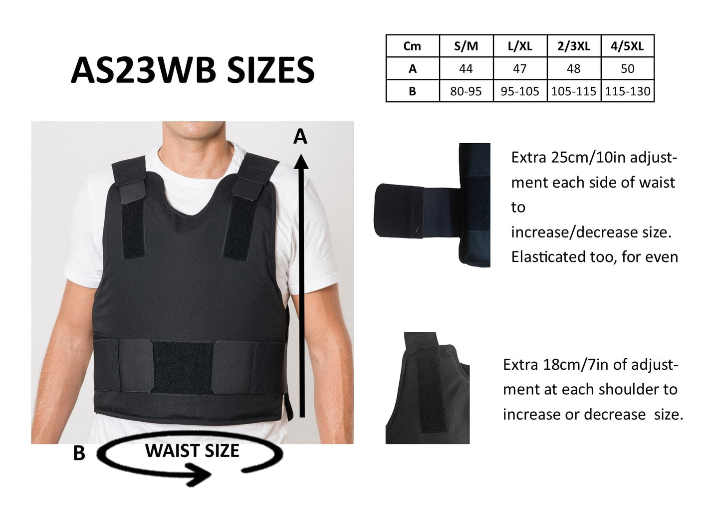 AS23WB - "Swiftsure" Series Forged Flex Armour Low Profile Stab Vest
